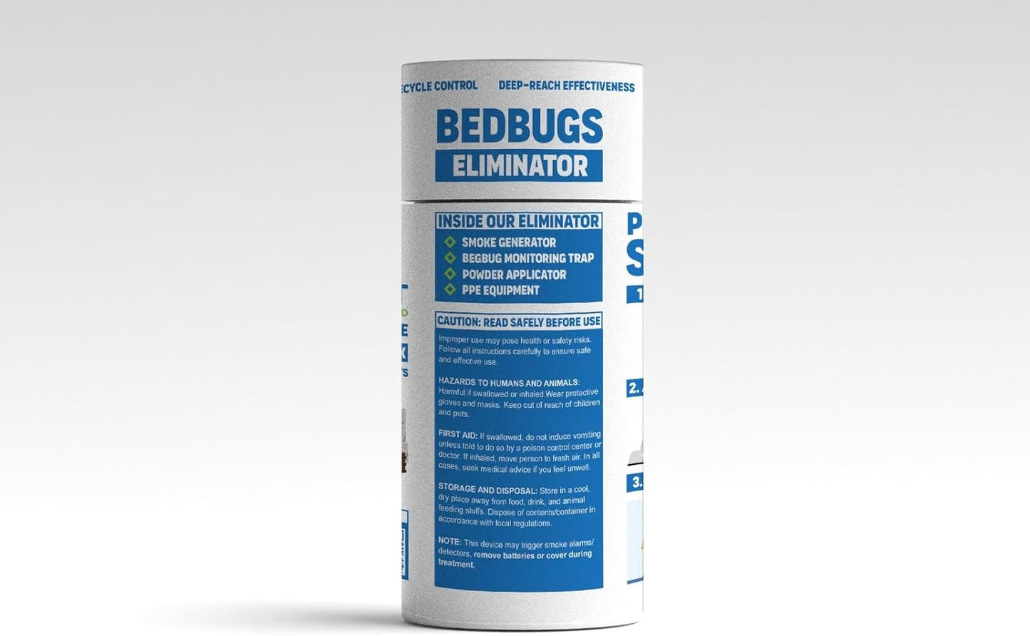 Bed Bug Treatment Kit - 2 Foggers, 2 Monitoring Stations, PPE, Carpet Applicator, Safe for Children & Pets, Fast-Acting, Easy to Use