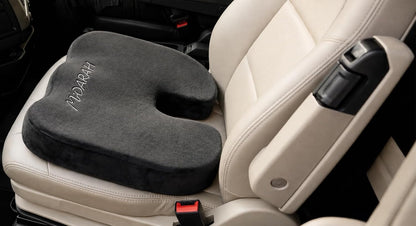 Coccyx Seat Cushion, 50D Memory Foam with 2 Washable Covers