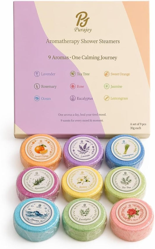 Aromatherapy Shower Steamers, 9 Pcs 9 Scents