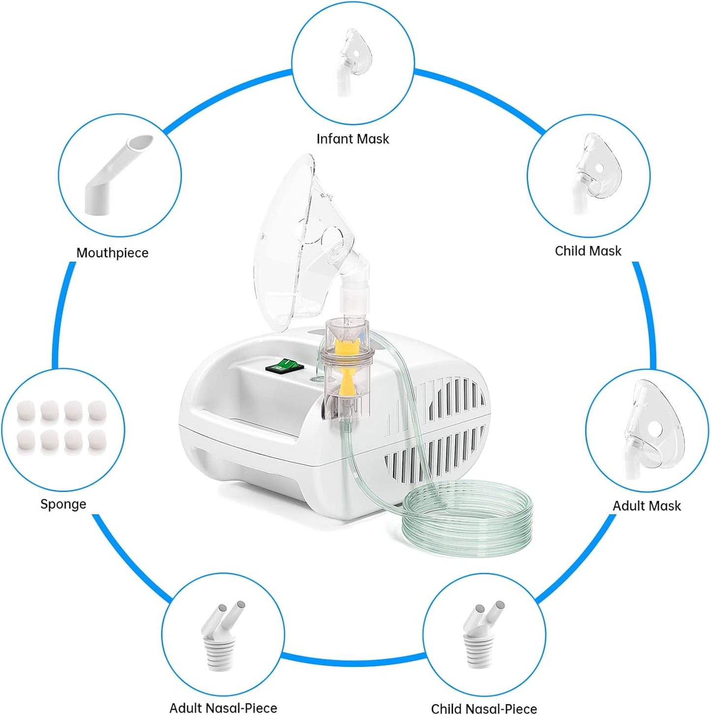 Compact Compressor System Vaporizer Mist Inhaler Machine