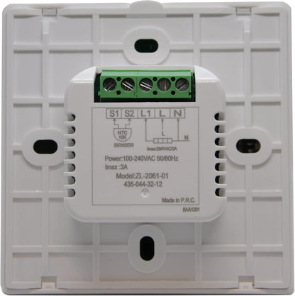 WateUnderfloor Heating Thermostat Programmable 3 AMP Room Stat with Air Sensor Push Button
