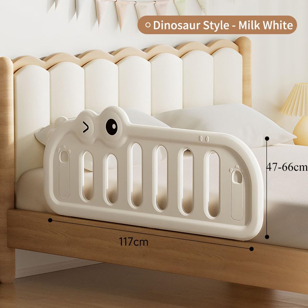 Bed Rails for Toddlers 117cm Bed Guard Rail for Baby Safety Rails for Cot Sleep Rail for Single / Double / King size / Twin / Bunk beds Bumper for Kids No Need Assemble Adjustable Height Beds Fence