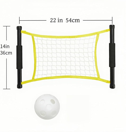 DEYUCUL Switch Ball Game Set - 2 Player Launch Nets with Tennis & Pickleball | Portable Outdoor & Indoor Game for Gardens, Parks & Small Spaces | Active Fun for Kids, Teens & Families