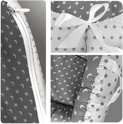 Nehctech portable baby nest pod with star and moon pattern for comfortable sleeping and lounging