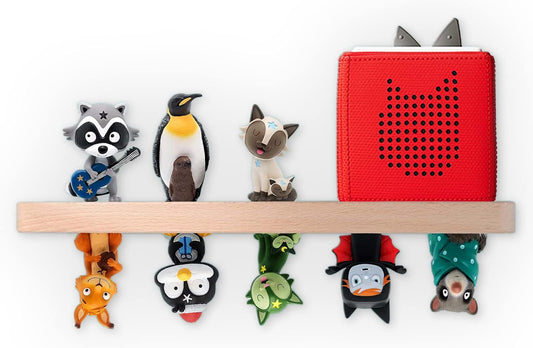 Wooden Wall Shelf for Tonies, Children's Music Box - Decor for Boys & Girls
