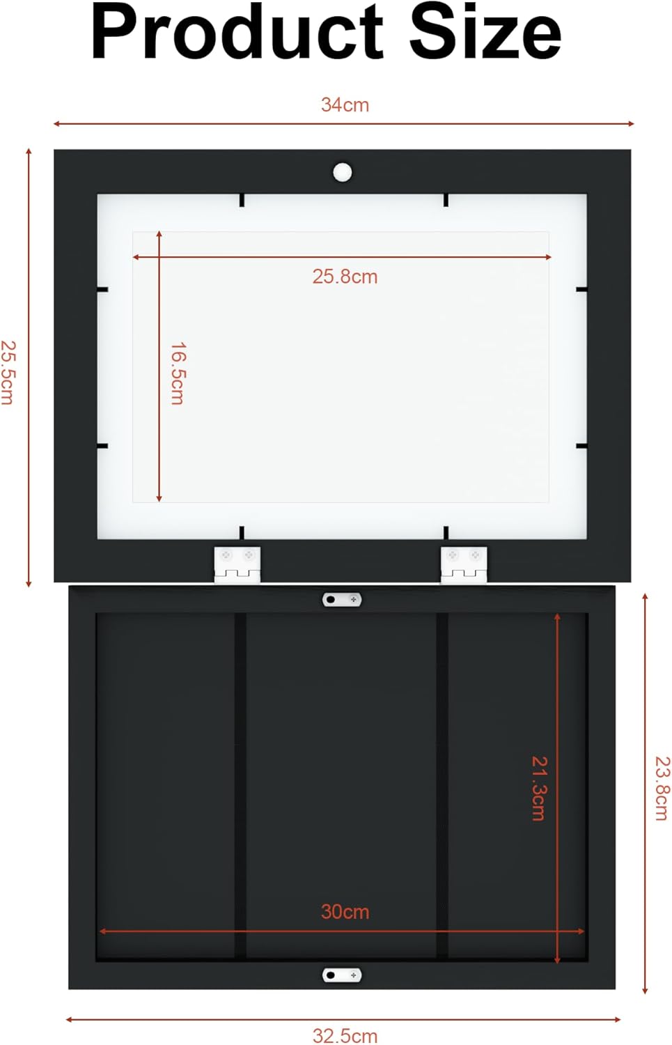 Estefanlo Kids Artwork Display Frame a4 Childrens Artwork Display Kids Art Frames Front Opening a4 Frames Black