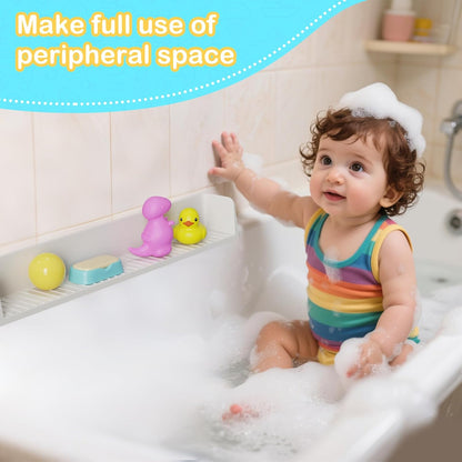 LANMOU Bath Splash Guard for Kids, 31.5 Inch, 11 Suction Cups