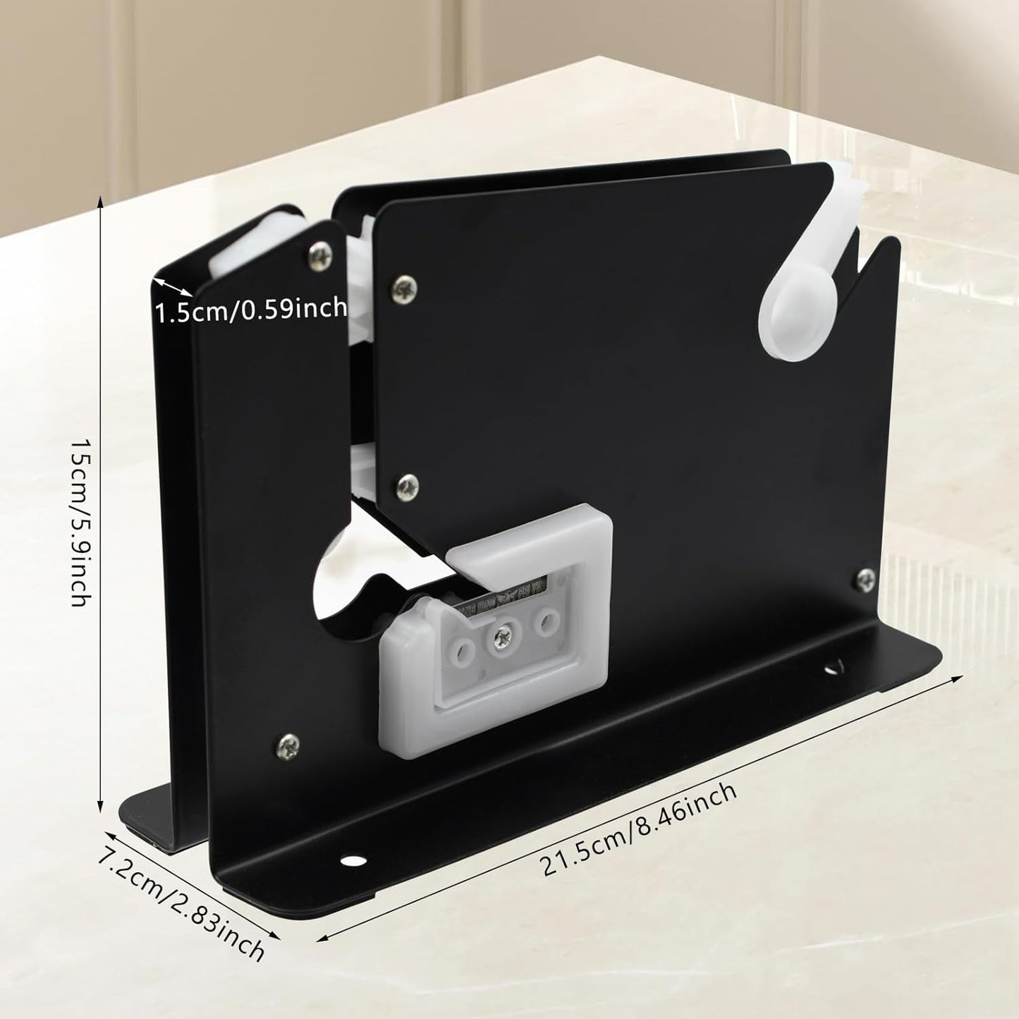 Heavy-Duty Iron Bag Sealer Tape Machine with 2 Tape Rolls