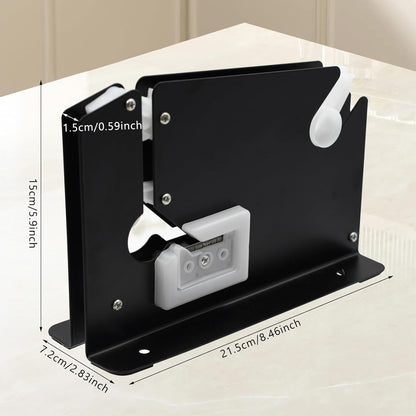 Heavy-Duty Iron Bag Sealer Tape Machine with 2 Tape Rolls