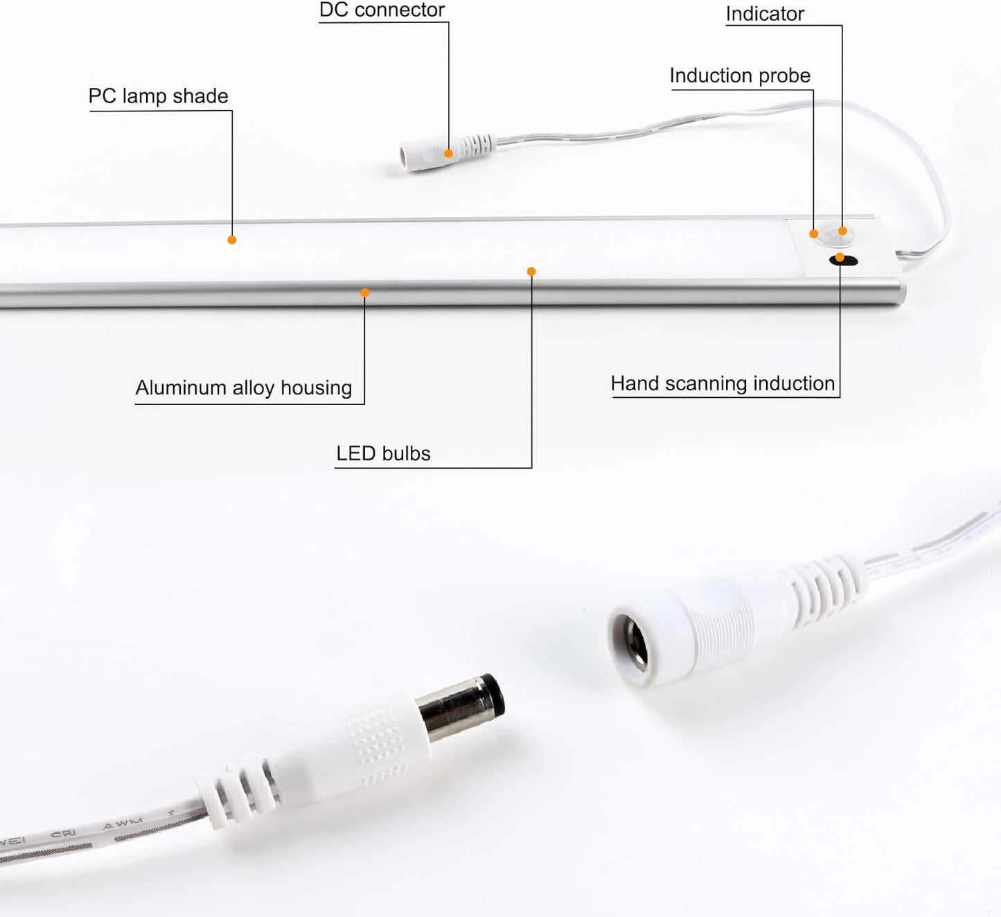 Under Cabinet Dimmable Motion Sensor Plug In Light