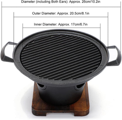 Korean Style Barbecue Grill Tabletop Charcoal Grill Smokeless BBQ Grill