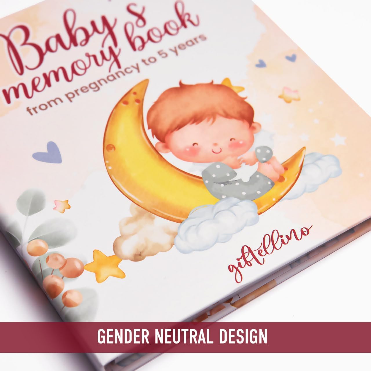 Gender Neutral Baby's Memory Book from Pregnancy to 5 Years