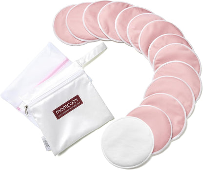 Momcozy Reusable Nursing Pads, Breastfeeding Essentials, Thin 14PCS