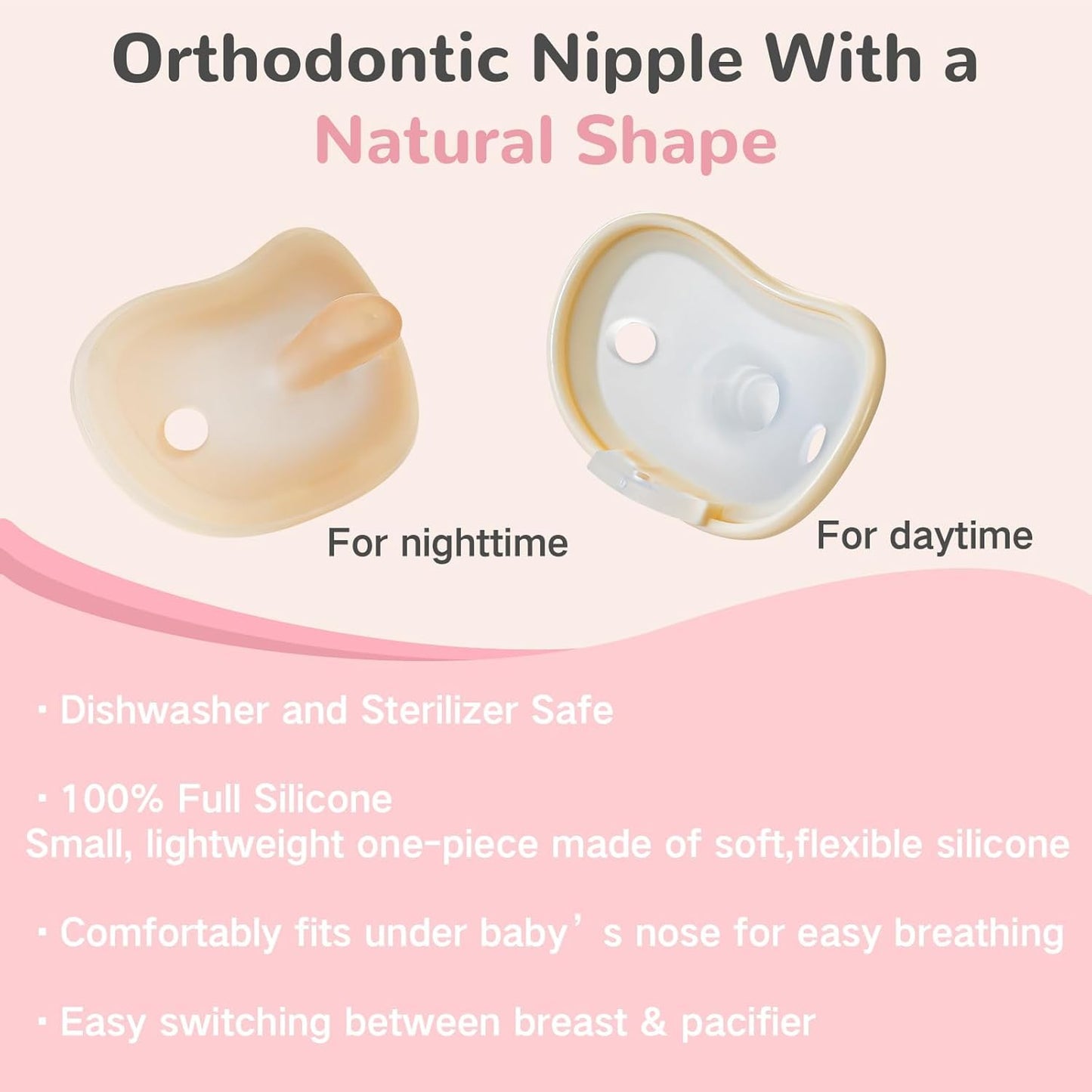 Natural Glass Baby Bottles for Breastfeeding Babies,Newborn Anti-Colic Baby Bottle Set with Slow Flow Nipple,0-3 Months,BPA-Free,6 oz,2 Pack