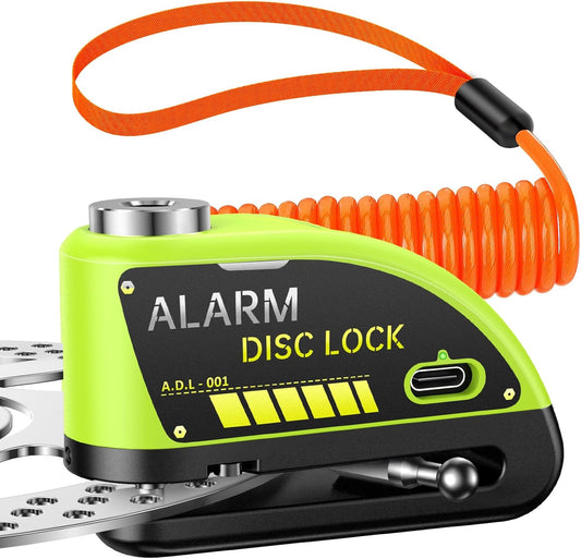 120DB 7mm Motorbike Rechargeable Disc Lock Alarm