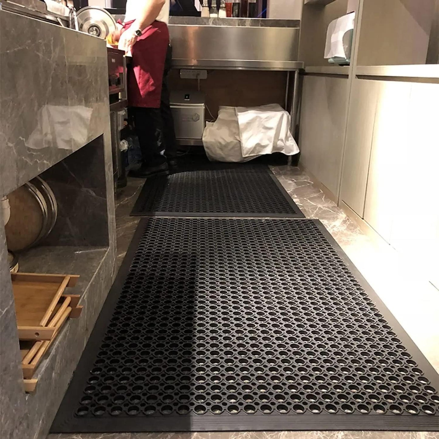 Rubber Drainage Mat 150 x 90 cm Large