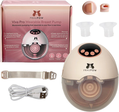 Viva Pro Electric Breast Pump | Includes Midwife Consultation & Breastfeeding Course | Award-Winning & Endorsed by The Breastfeeding Doctor | Voice Assist, Infrared, 4 Modes & 12 Intensities
