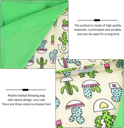 BESPORTBLE Reptile Sleeping Bag Compact Bedding for Tortoise Reptile Hide Pet Blanket