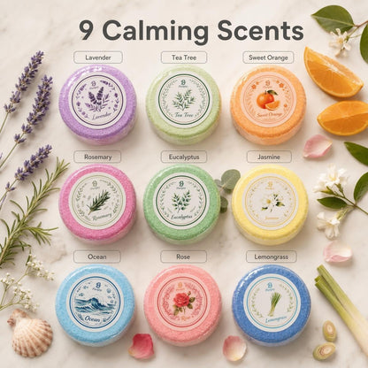 Aromatherapy Shower Steamers, 9 Pcs 9 Scents
