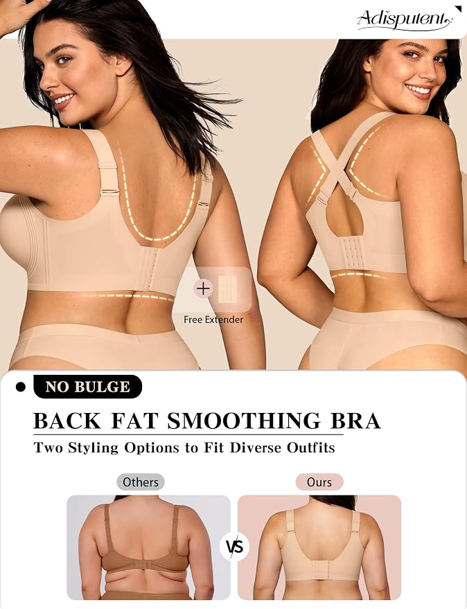 Seamless Jelly Bras for Women Wireless Supportive Nude - Size L
