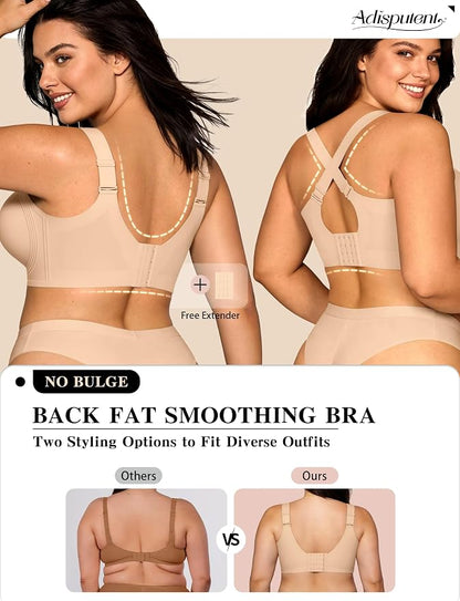 Seamless Jelly Bras for Women Wireless Supportive Nude - Size L