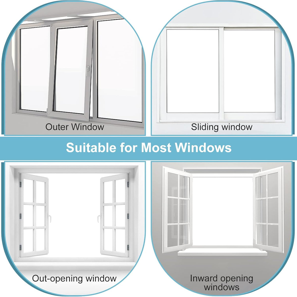 Window Safety Lock, Window Locks for UPVC, Windows Restrictors AOSITE 2Pack No Drill Children Proof Window Locks Self Adhesive, Pet Safety Child Window Safety Locks with Key – Child Security for Home