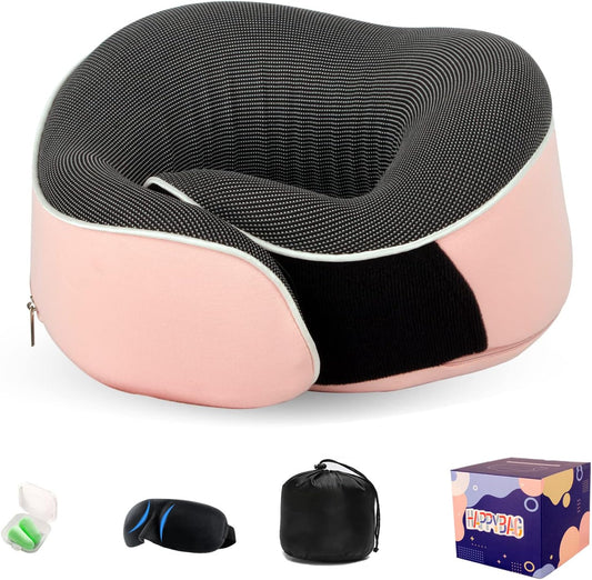 Travel Pillow for Airplane Memory Foam Neck Support Pillow