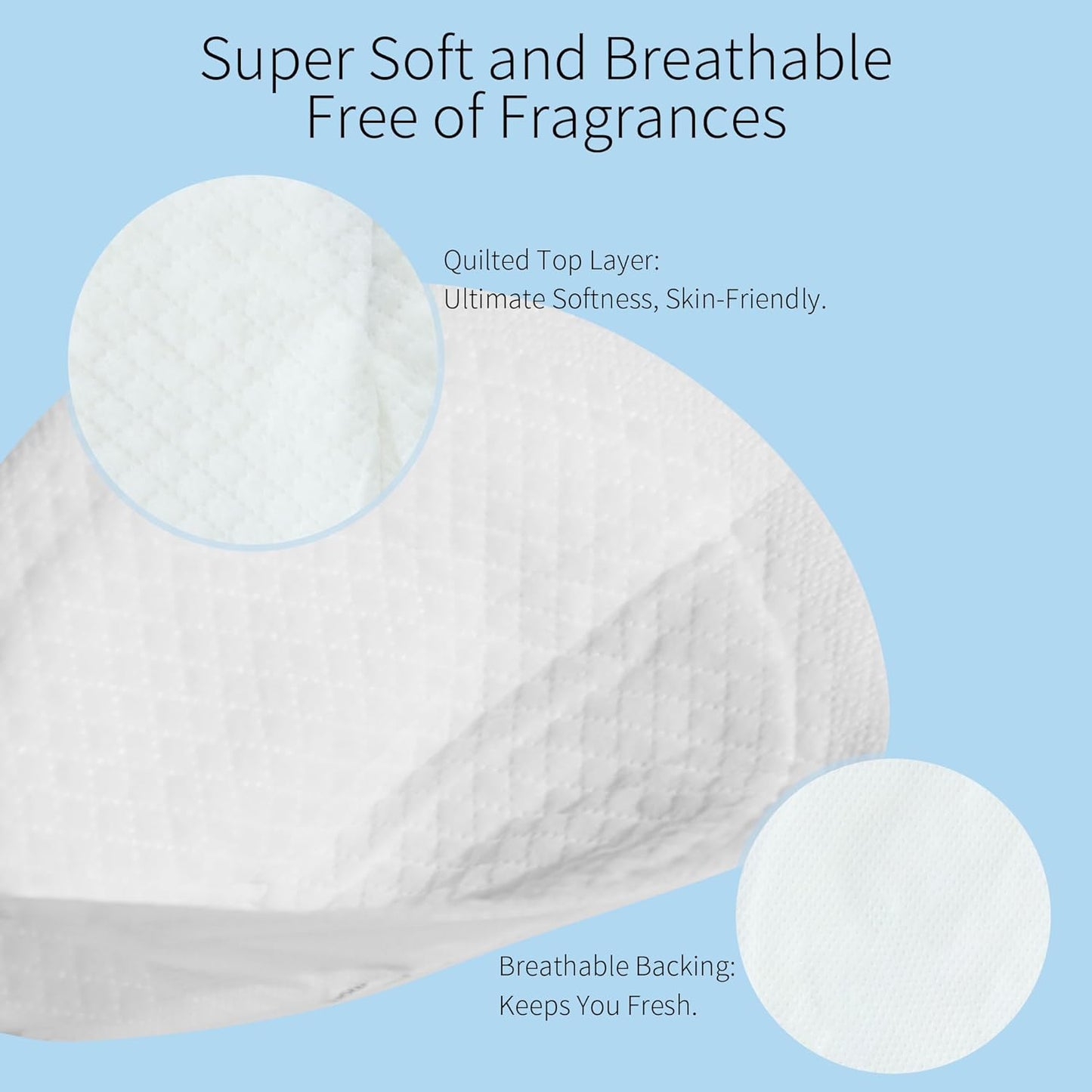 Disposable Nursing Pads, 6-Layer Super Absorbent Breathable Breastfeeding Pads, Ultra-Thin 3D Contour, Leakproof & Hypoallergenic, Individually Wrapped (60 Count) (120 Count)