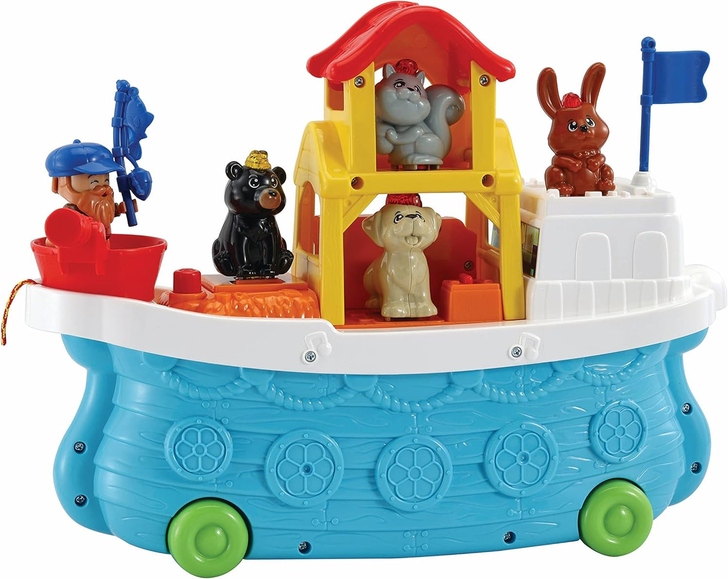 VTech Baby Animal Friends Boat, Interactive Baby Playset with Music, Animal Characters, Sensory Gift for Infants