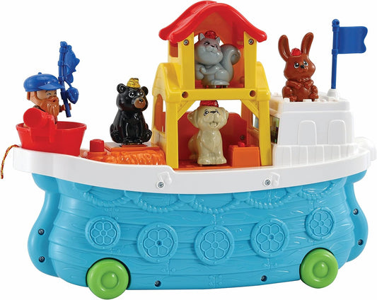 VTech Baby Animal Friends Boat, Interactive Baby Playset with Music, Animal Characters, Sensory Gift for Infants