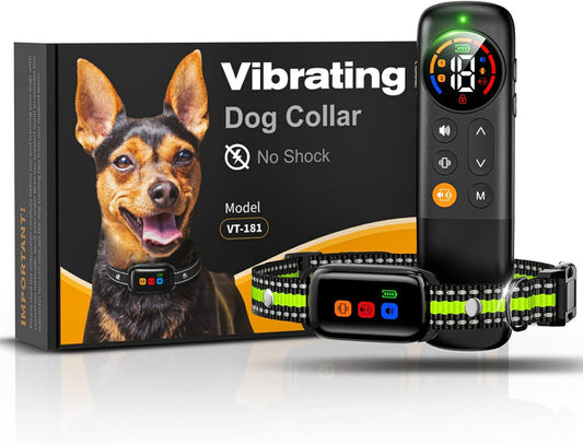 Dog Training Collar with Remote, 2000ft Anti Bark Collar for 10-120lbs Small Medium Large Dogs