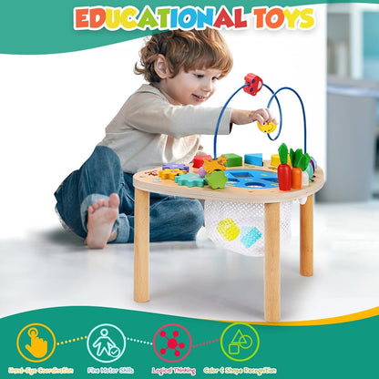 6 in 1 Montessori Wooden Activity Table