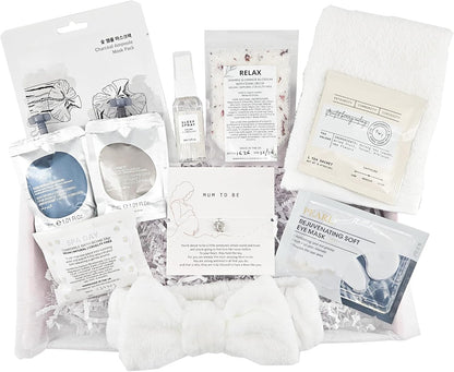 Luxury Mum To Be Pamper Kit, Baby Shower Gifts Hamper for Mum, Mum to Be Gifts, Pregnancy Gifts, Gender Reveal Gifts, Mummy To Be Gifts, Gifts For Pregnant Women, New Mum Gifts White