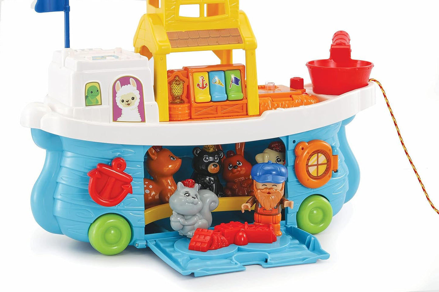 VTech Baby Animal Friends Boat, Interactive Baby Playset with Music, Animal Characters, Sensory Gift for Infants