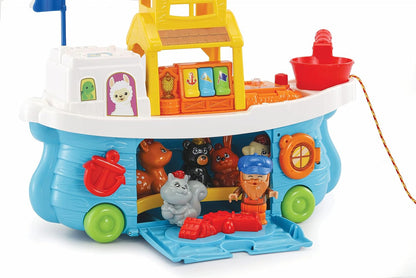VTech Baby Animal Friends Boat, Interactive Baby Playset with Music, Animal Characters, Sensory Gift for Infants