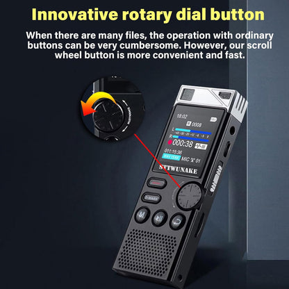 136G Dual-core AI Noise Reduction Digital Voice Activated Recorder