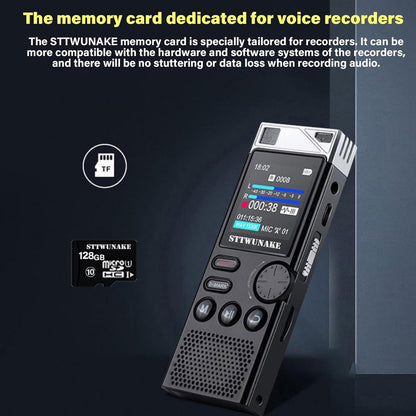 136G Dual-core AI Noise Reduction Digital Voice Activated Recorder