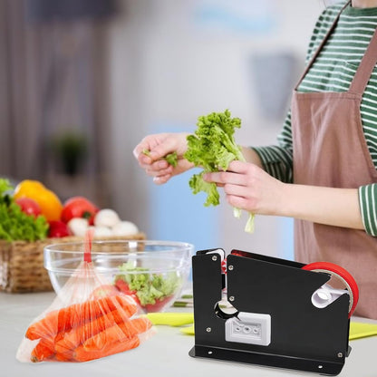 Heavy-Duty Iron Bag Sealer Tape Machine with 2 Tape Rolls