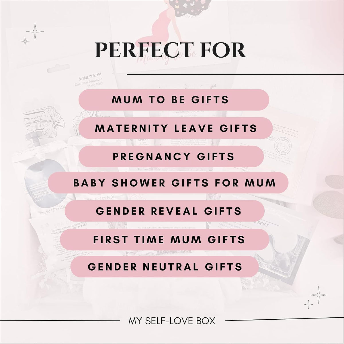 Luxury Mum To Be Pamper Kit, Baby Shower Gifts Hamper for Mum, Mum to Be Gifts, Pregnancy Gifts, Gender Reveal Gifts, Mummy To Be Gifts, Gifts For Pregnant Women, New Mum Gifts White