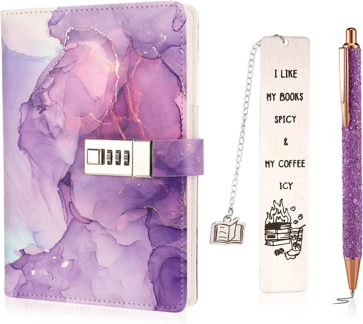 Purple Secret Diary with Lock for Kid