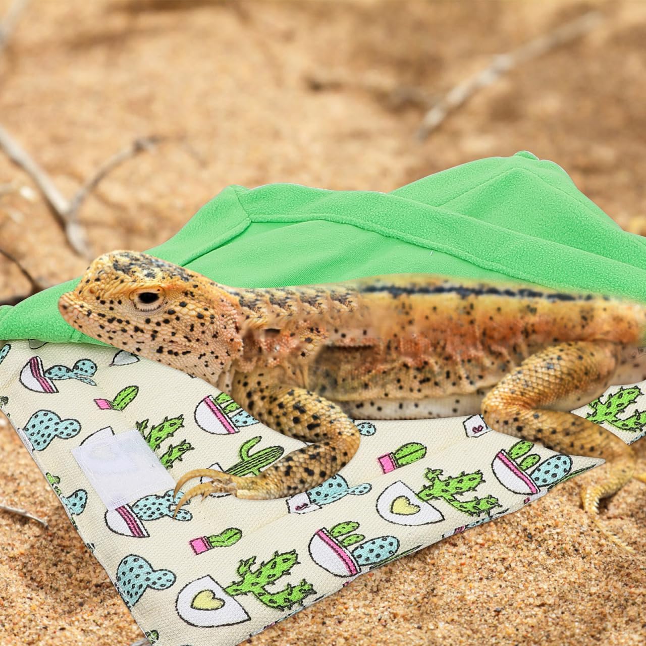 BESPORTBLE Reptile Sleeping Bag Compact Bedding for Tortoise Reptile Hide Pet Blanket