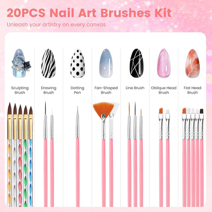 Deciniee Acrylic Nail Kit Full Set for Beginners: Everything in Gift Bag