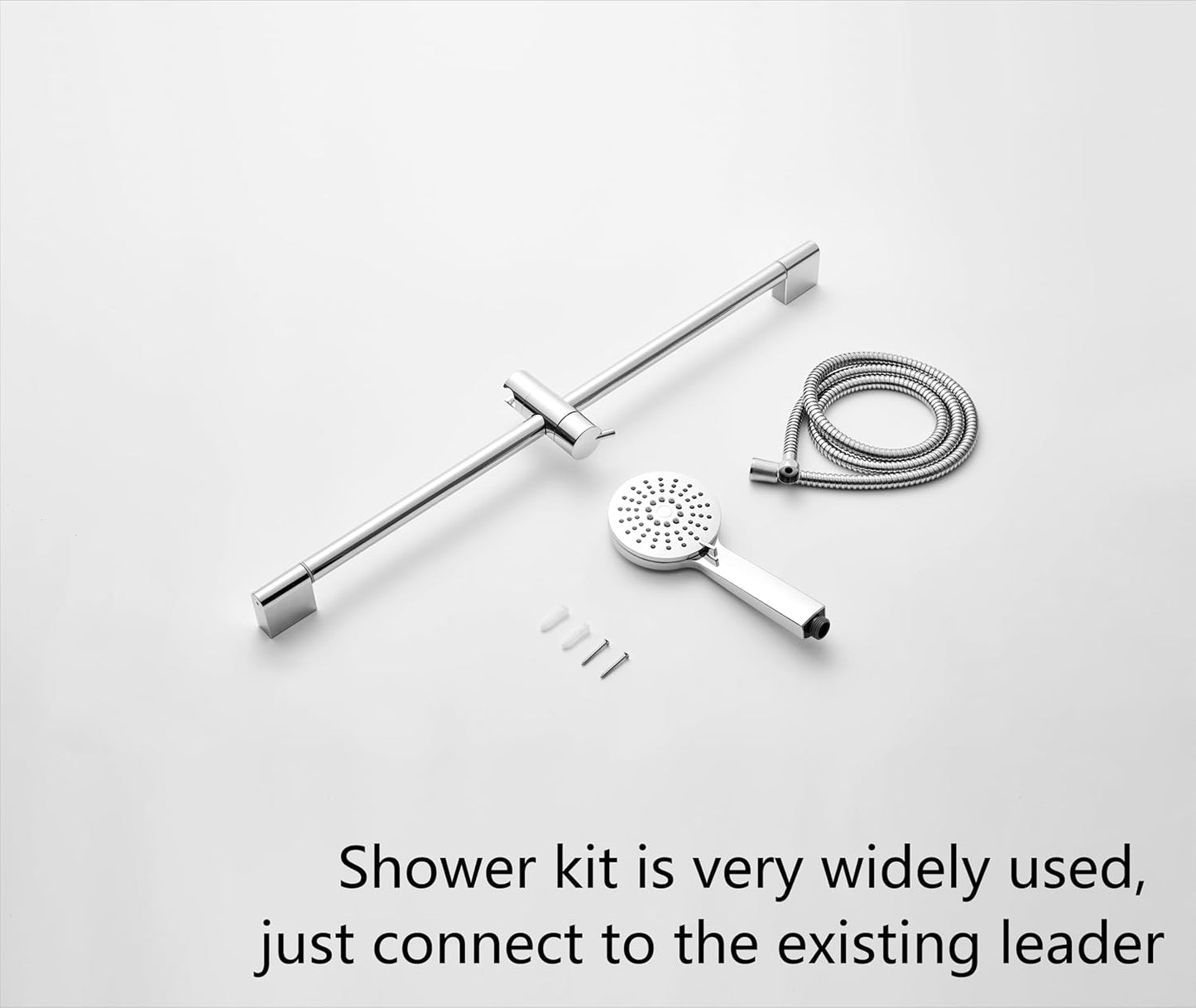 Shower Kit (Stainless Steel Shower Riser Rail, Shower Hand, Shower Hose, Shower Mixer Set)