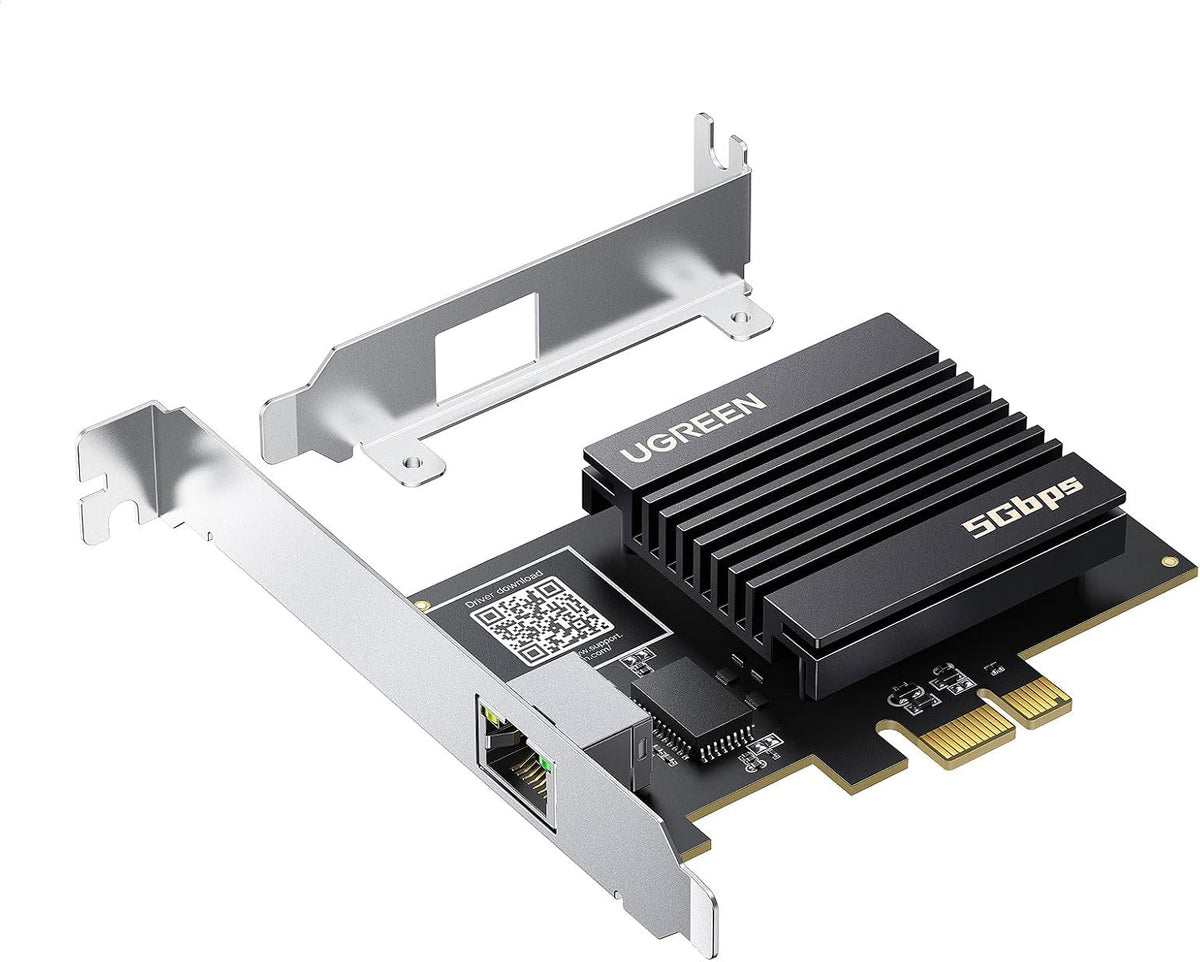 UGREEN 5 Gigabit PCIE Network Card for PC Gaming NAS