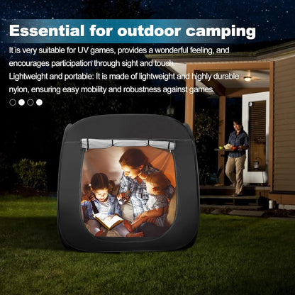 Tanniws Pop-Up Sensory Den Play Tent With Advanced Silver Inner Lining & Travel Carry Bag - Premium Autism Blackout Tent for Children to Play and Relax