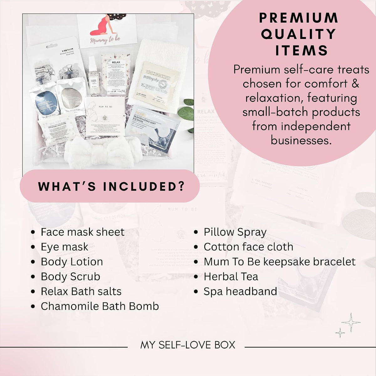 Luxury Mum To Be Pamper Kit, Baby Shower Gifts Hamper for Mum, Mum to Be Gifts, Pregnancy Gifts, Gender Reveal Gifts, Mummy To Be Gifts, Gifts For Pregnant Women, New Mum Gifts White