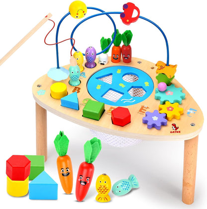 6 in 1 Montessori Wooden Activity Table