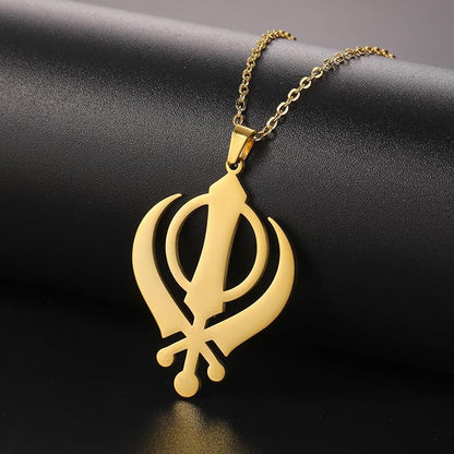 Sikhism Necklace For Women Stainless Steel