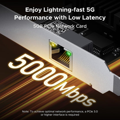 UGREEN 5 Gigabit PCIE Network Card for PC Gaming NAS