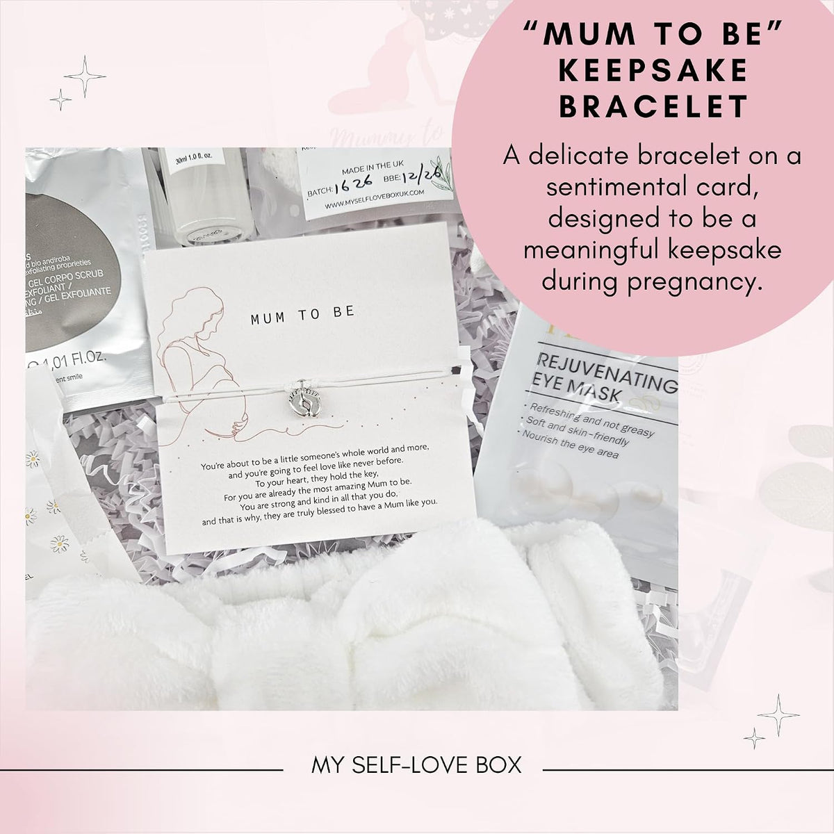 Luxury Mum To Be Pamper Kit, Baby Shower Gifts Hamper for Mum, Mum to Be Gifts, Pregnancy Gifts, Gender Reveal Gifts, Mummy To Be Gifts, Gifts For Pregnant Women, New Mum Gifts White
